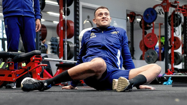 El rosarino, formado en Duendes, Emiliano Boffelli, trabaja en el gimnasio en el reencuentro de Los Pumas.