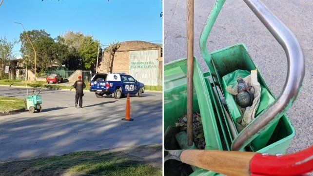Un recolector de residuos alertó a Gendarmería Nacional sobre el hallazgo de una granada de mano FMK 2