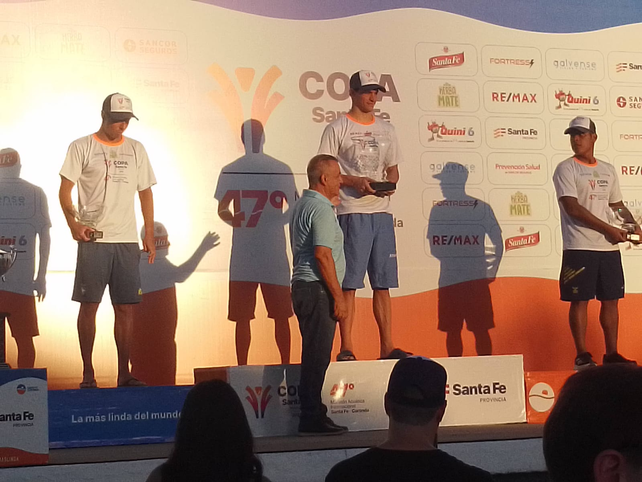 El podio del Marat&oacute;n Santa Fe-Coronda.