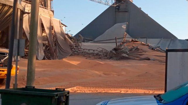 La planta que la empresa Bunge posee en Puerto San Martín.