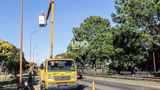 Ruta nacional 168. Los plazos de la segunda etapa de las obras de iluminaci&oacute;n son de aproximadamente 30 d&iacute;as.
