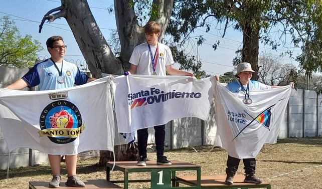 En varones, el ganador de la competencia individual resultó ganador Franco Fioramonte de Grupo arqueros de Ataliva.