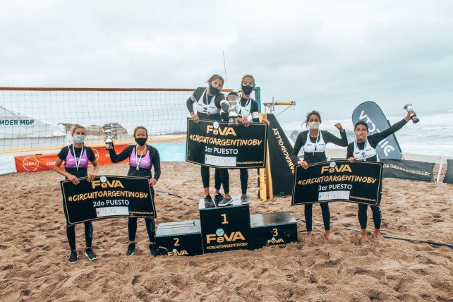 La santafesina Virginia Zonta alcanz&oacute; el podio de damas en el cierre de la 2&ordf; etapa del Circuito Argentino de beach v&oacute;ley.