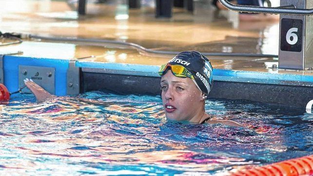 La nadadora de Unión de Santa Fe, Candela Giordanino, se ubicó en la sexta ubicación en los 200 metros libres.