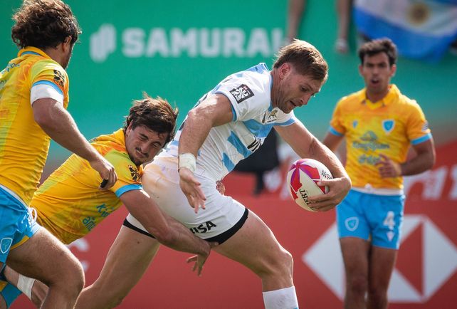 El cl&aacute;sico rioplatense en el Circuito de Seven fue para Argentina que se impuso por 45 a 7.