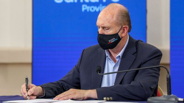 El gobernador Omar Perotti