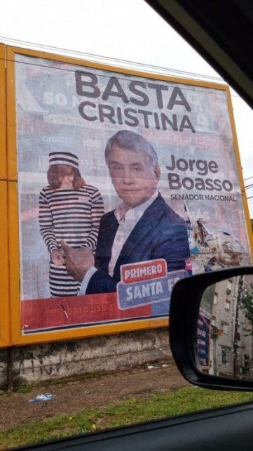 El afiche de Boasso por el que Luis Contigiani bajó su candidatura 