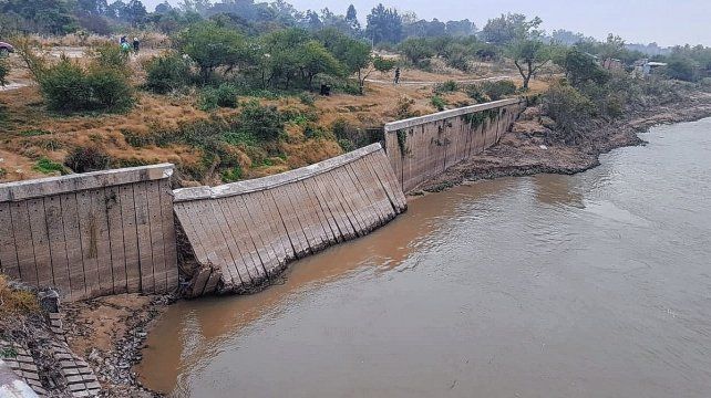 La rotura en el terraplén Garello