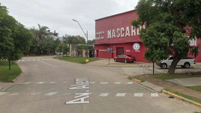 El lugar del siniestro, la ciclovía de Alem y Vélez Sarsfield