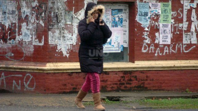 Frío en la ciudad de Santa Fe 