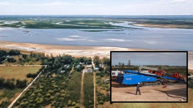 El cruce del gasoducto por la Laguna Set&uacute;bal &nbsp;