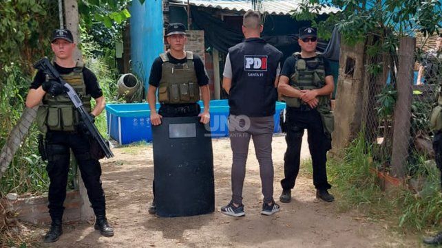 Allanamiento realizado en Colastiné Norte