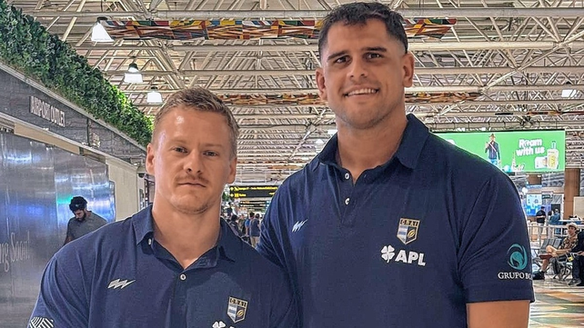 Lautaro Montini y Joaqu&iacute;n Lerche, dos referentes del plantel Gitano en tierras sudafricanas.