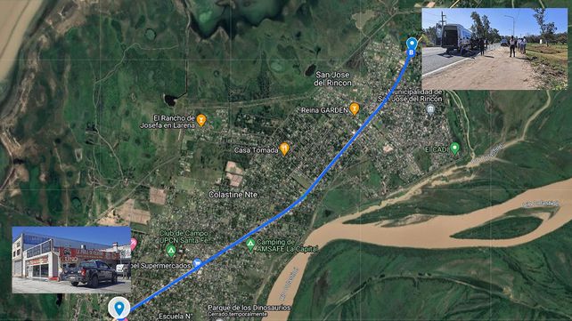 Un infierno de seis kilómetros con el asesino y seis cadetes arriba de la trafic