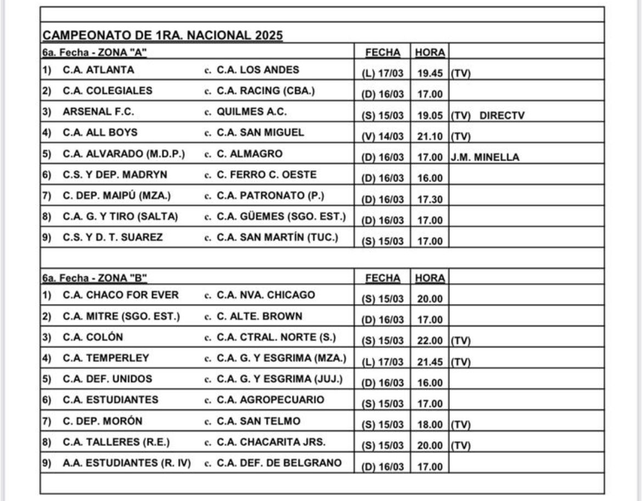 Colón ya sabe cuándo juega ante Central Norte de Salta.