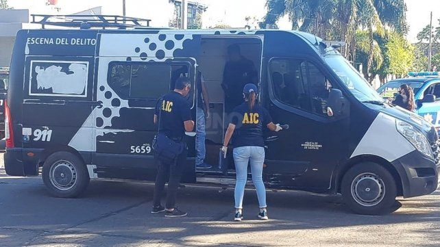 El lugar del accidente en Galicia y Lavalle. 