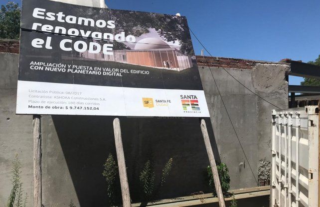Así se encuentran las obras del CODE el día de HOY