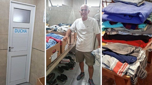 Duchas solidarias en la Basílica de Guadalupe. 